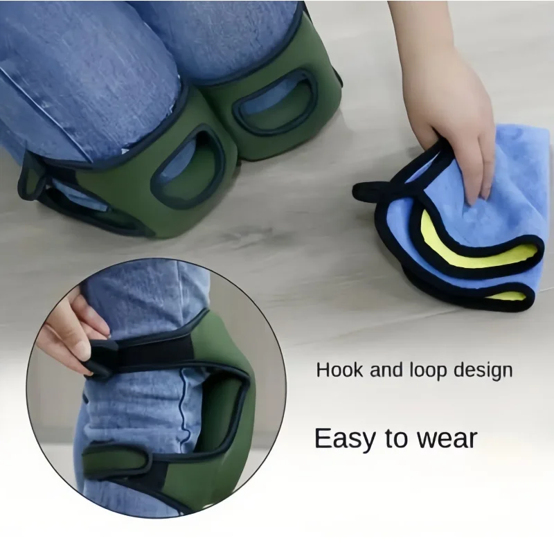 

Anti-Slip Knee Pads for Gardening 2 Pack Ultra Thick Foam Kneeler Pad - Comfortable Kneeling Cushion for Cleaning Floor Work