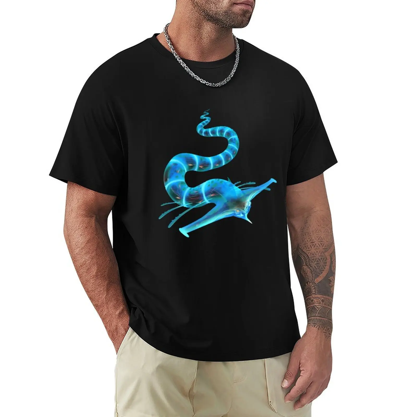Camiseta Subnautica Ghost Leviathan, camiseta deportiva informal de algodón de manga corta