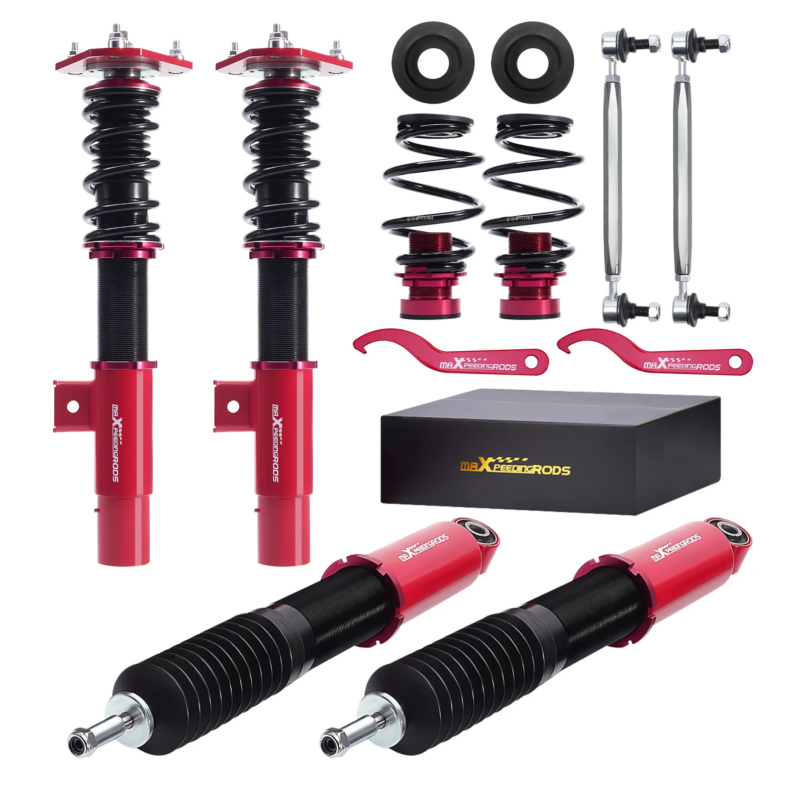 

MaXpeedingrods койловеры комплект стоек подвески для VW Jetta Golf MK5 MK6 регулируемая высота
