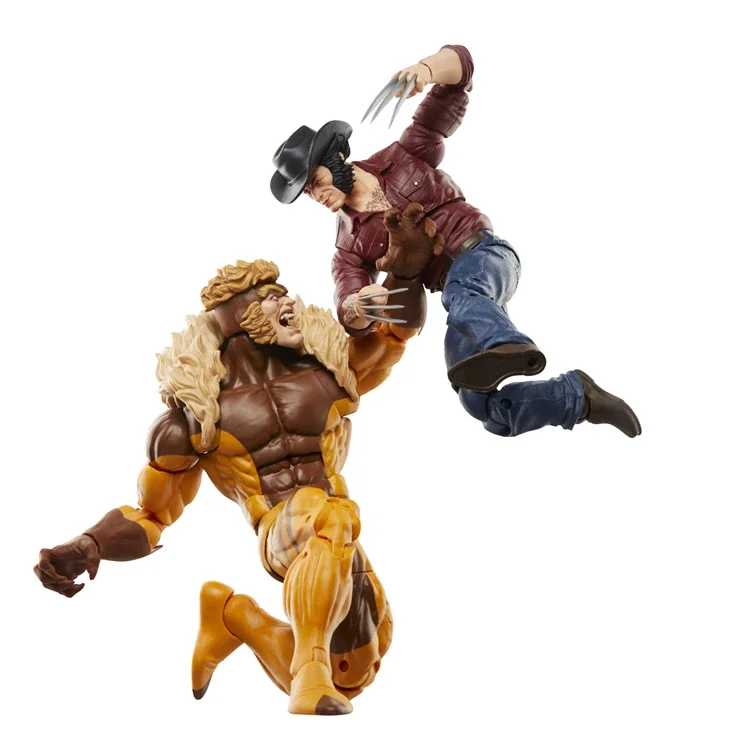 

Marvel Legends Series Figure Wolverine 50th Anniversary Marvel'S Logan Vs Sabretooth Collectible 6-Inch Action Figure Doll