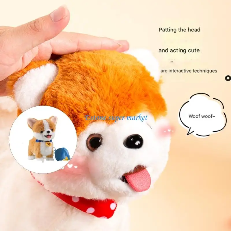 090B Kids Pet Robot Licking Dog Toy USB Rechargeable Outdoor Adventures