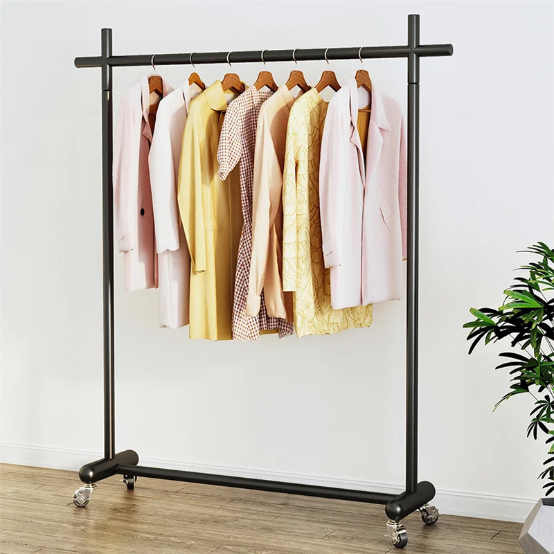 

Nordic Clothing Store Display Racks Clothes Racks Wrought Iron Shelf Men's and Women's Clothing Display Racks Hanger with Wheel
