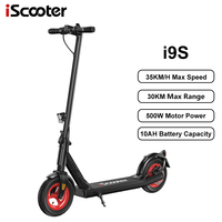 iScooter i9S Foldable Adult Electric Scooter E-Scooter 30 KM/H Electric Kick Scooter 500W Skateboards 36V 10Ah Kickboard