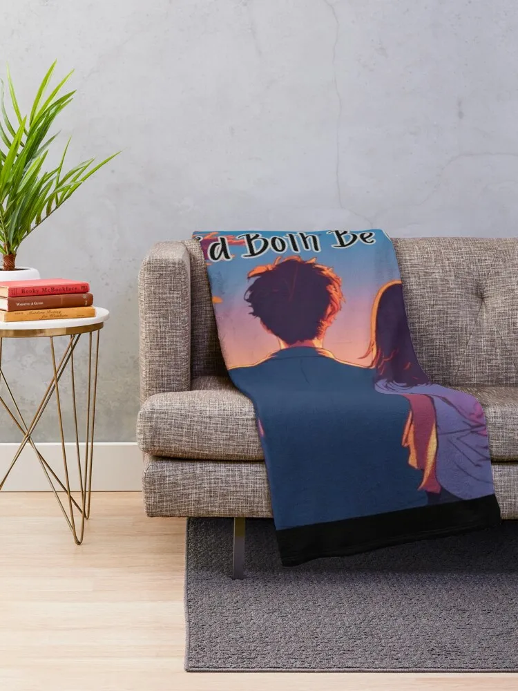 Quote : I would agree with you but then we would both be wrong Anime Illustration Throw Blanket Plush Personalized Gift Blankets