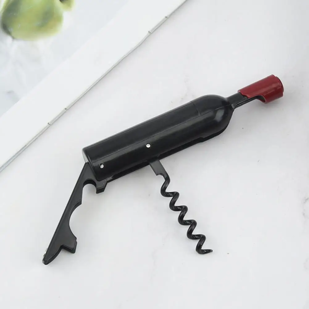 Excellent Corkscrew Practical Bottle Opener Multipurpose Unique Bottle Opener Wine Cap Removing Tools  Long Lasting