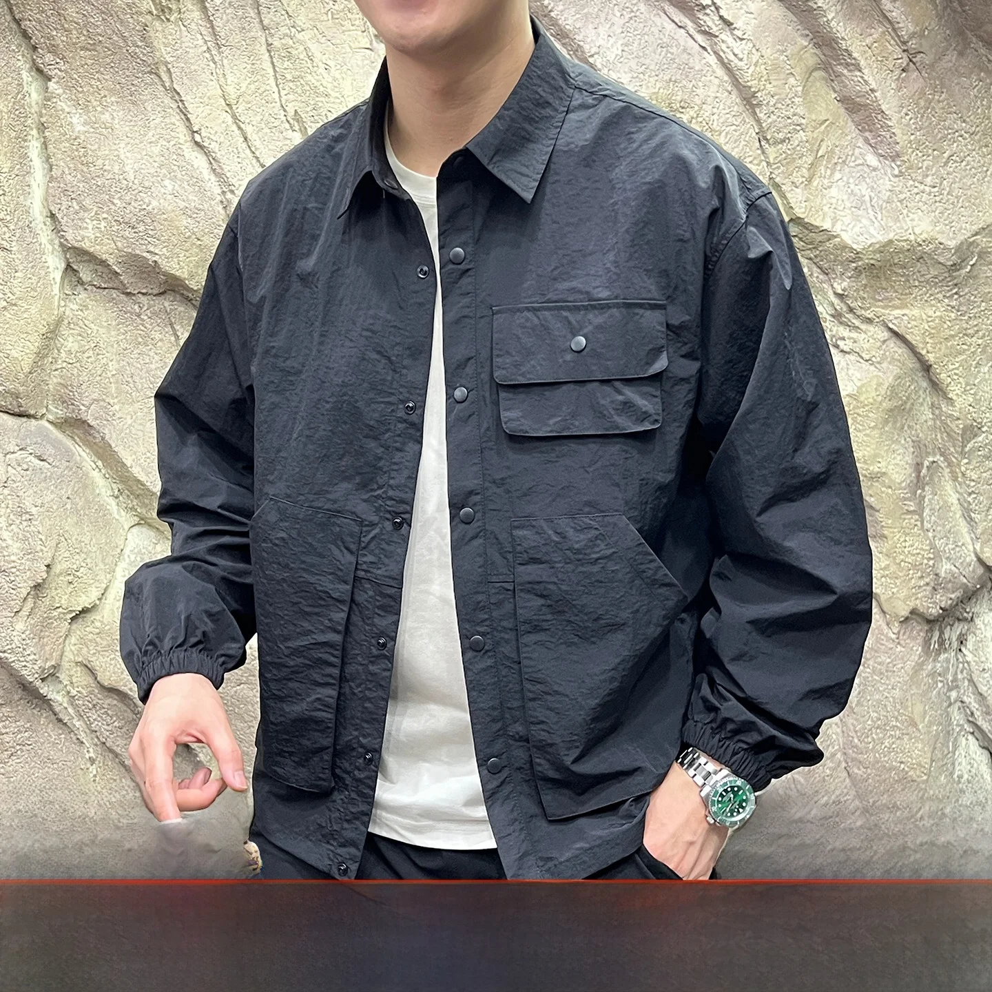 

Мужская уличная повседневная спецодежда irt Jaet, легкая плиссированная ветрозащитная дышащая весенне-осенняя сезонная полиэфирное волокно