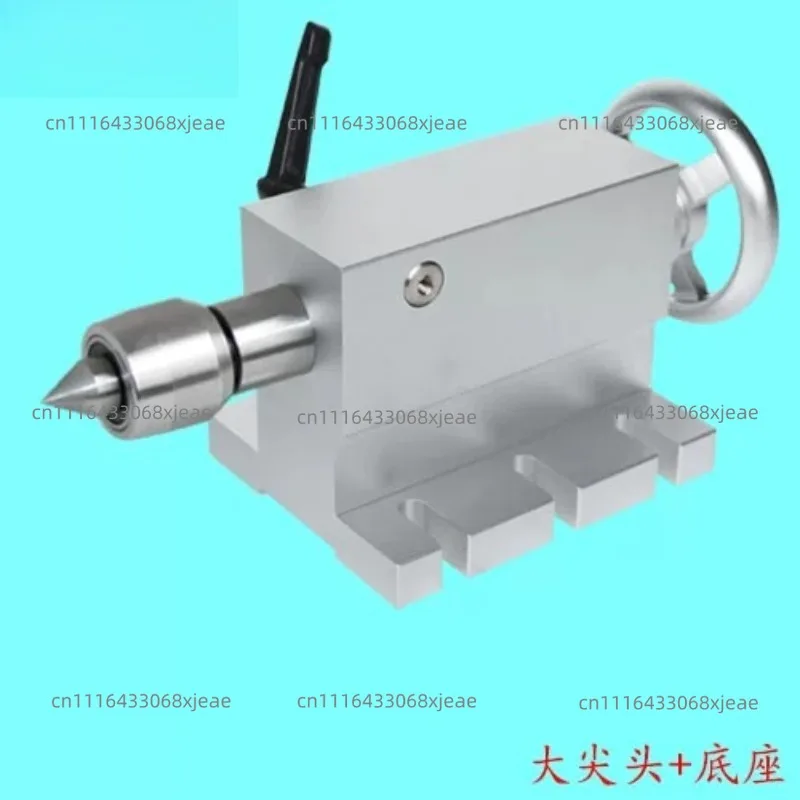 Center Height 65MM Movable Mohs MT2 CNC Tailstock Telescopic Stroke 45MM for 4 Axis MT2 Rotary Axis
