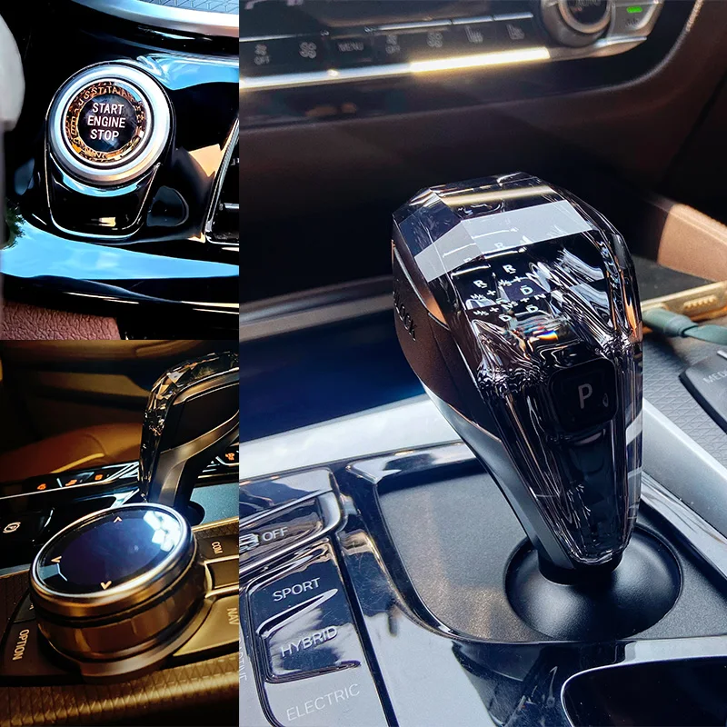 

Crystal Gear Shift Knob Short Rod Type For BMW 5 Series 6 Series 7 Series X3 X4 G30 G32 G01 G02 G11 G12 F15 F16 X5 X6 Short Type