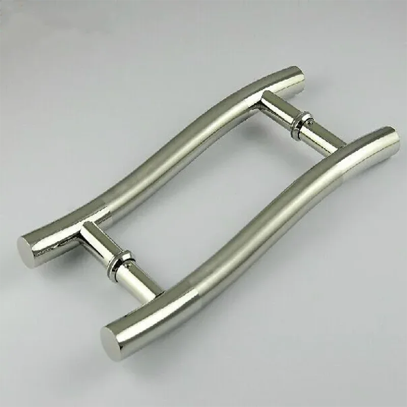 

300mm "S" types stainless steel brushed big gate door handles bright KTV office hotel wood door glass door pulls handles