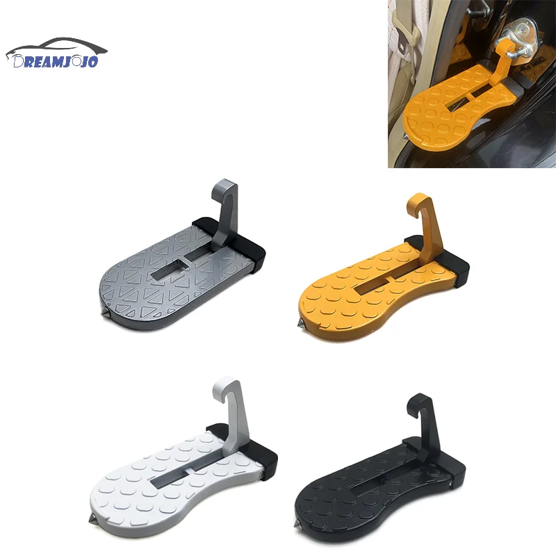 Outdoor Tool Car Roof Rack Step Foldable Car Door Step Multifunction Universal Latch Hook Auxiliary Foot Pedal Aluminium Alloy