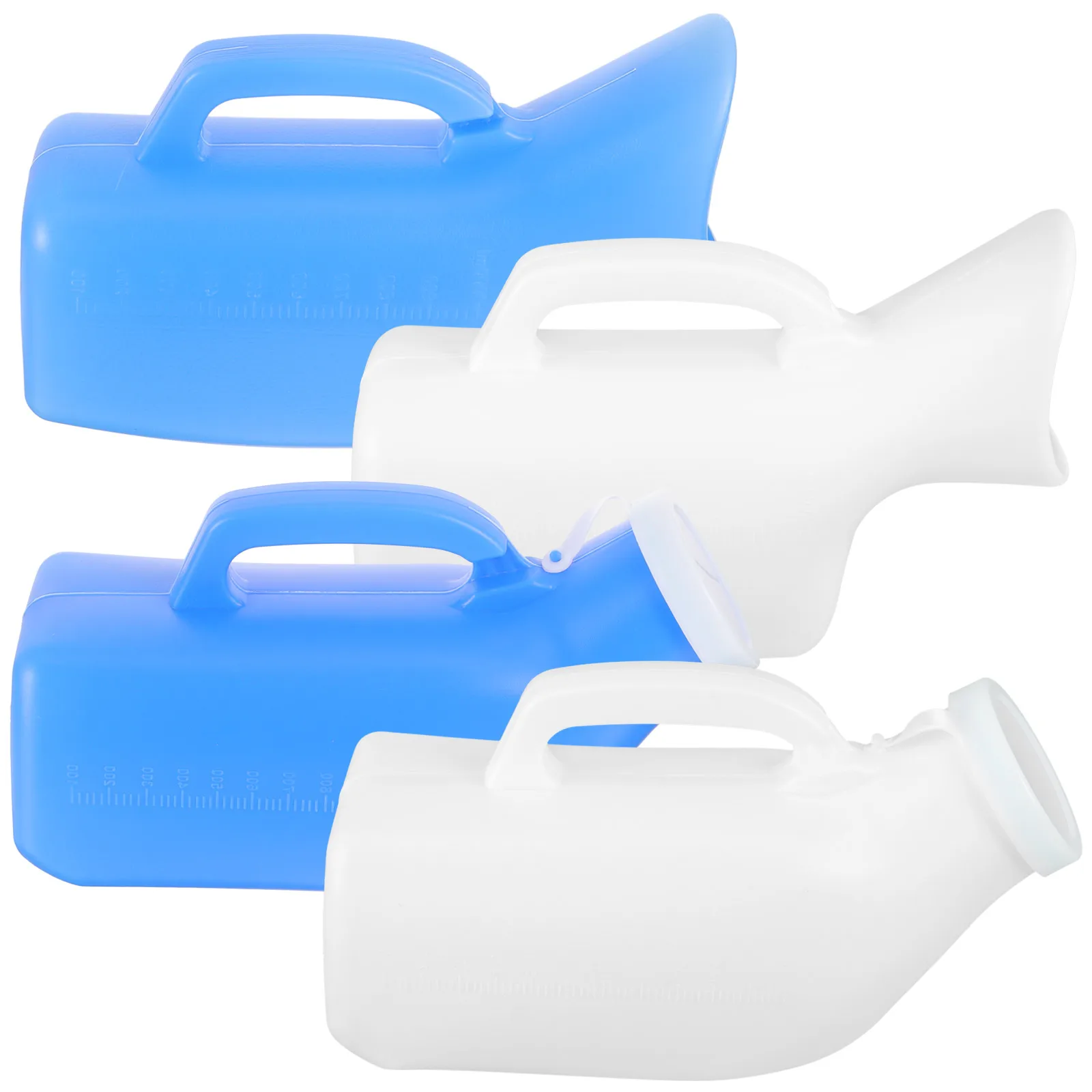 

4pcs Portable Urinal Reusable Toilet Bottle for Bedridden Elderly Men Outdoor Large Capacity Lightweight Plastic Urine