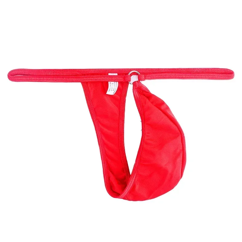 

Male Briefs Men Underwear Breathable G String Sexy Low Rise Thongs Pouch Lingerie Solid Bulge Sissy Elastic Waist