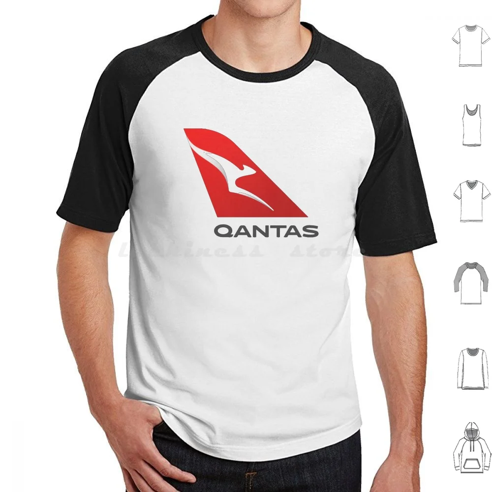 Qantas T Shirt 6xl Cotton Cool Tee Qantas Qantas Cessna Piper Boeing Cessna Logo Piper Logo Telomogol Qantas Logo Airasia