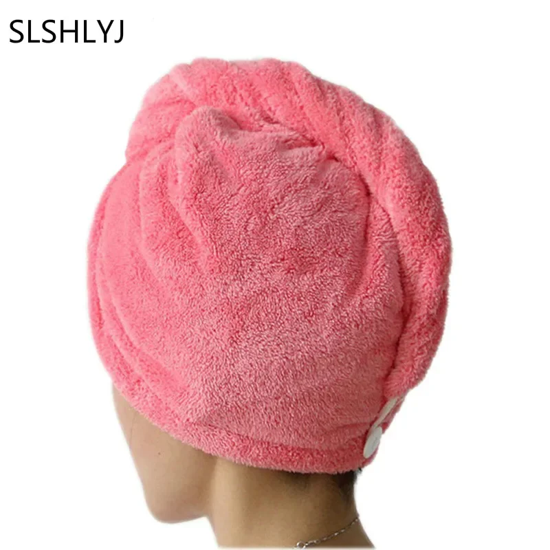 Women Bathroom Super Absorbent Quick-drying Microfiber Bath Towel Hair Dry Cap Salon Towel 25x65cm  wrap  hair towel