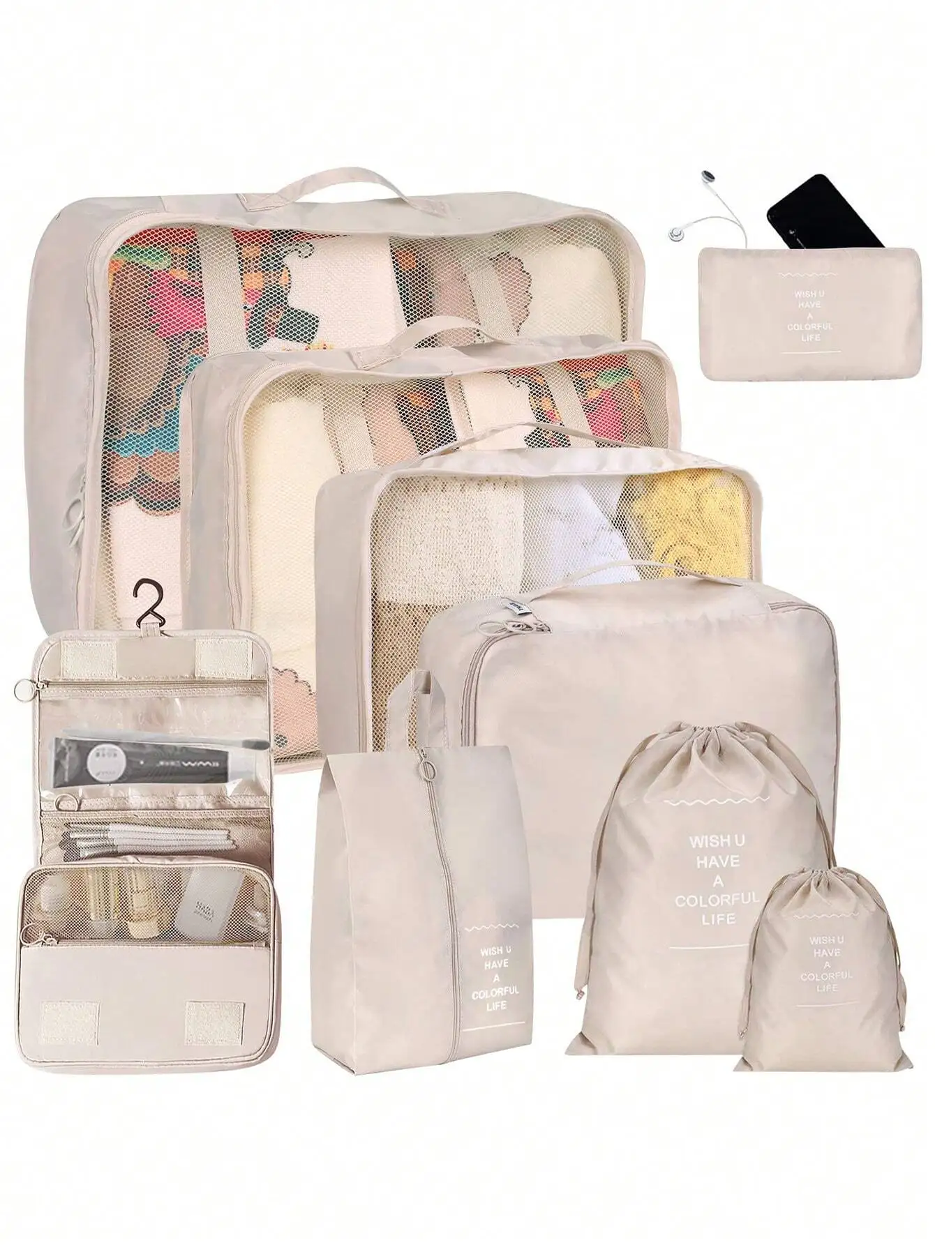 

Multi Functional Travel 7-Piece Storage Bag, Luggage, Clothing Sorting And Organizing Bag, Storage Bag Set, 7-Piece Set Travel Essentials For Travel Backpack Travel Bag Luggage Suitcase Travel Gear Back To School Moving Bags Organizer Back To School Suppl