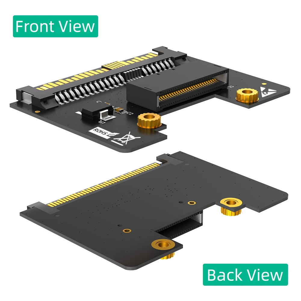 NVMe Ruler 1U EDSFF P4511 E1.S Gen-Z PCI-E to SFF-8639 U.2 SSD Adapter Interface Connector SSD Riser Card Adapter For PC Desktop