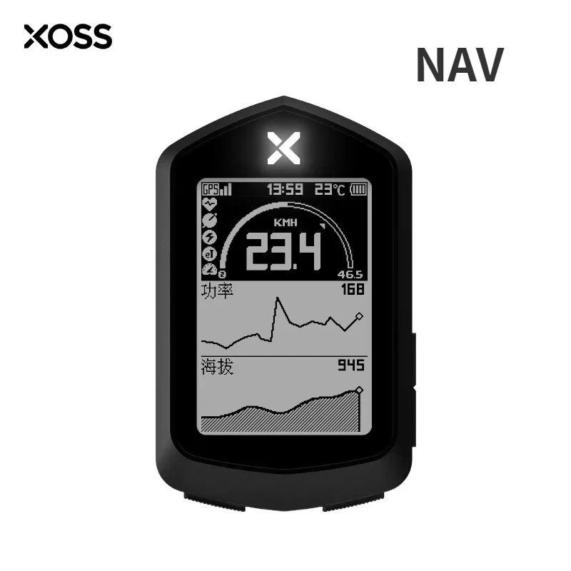 

XOSS NAV Bike Computer Map Navigation Bicycle Speedometer Wireless Cycling GPS Speedometer Waterproof Bluetooth ANT+ MTB