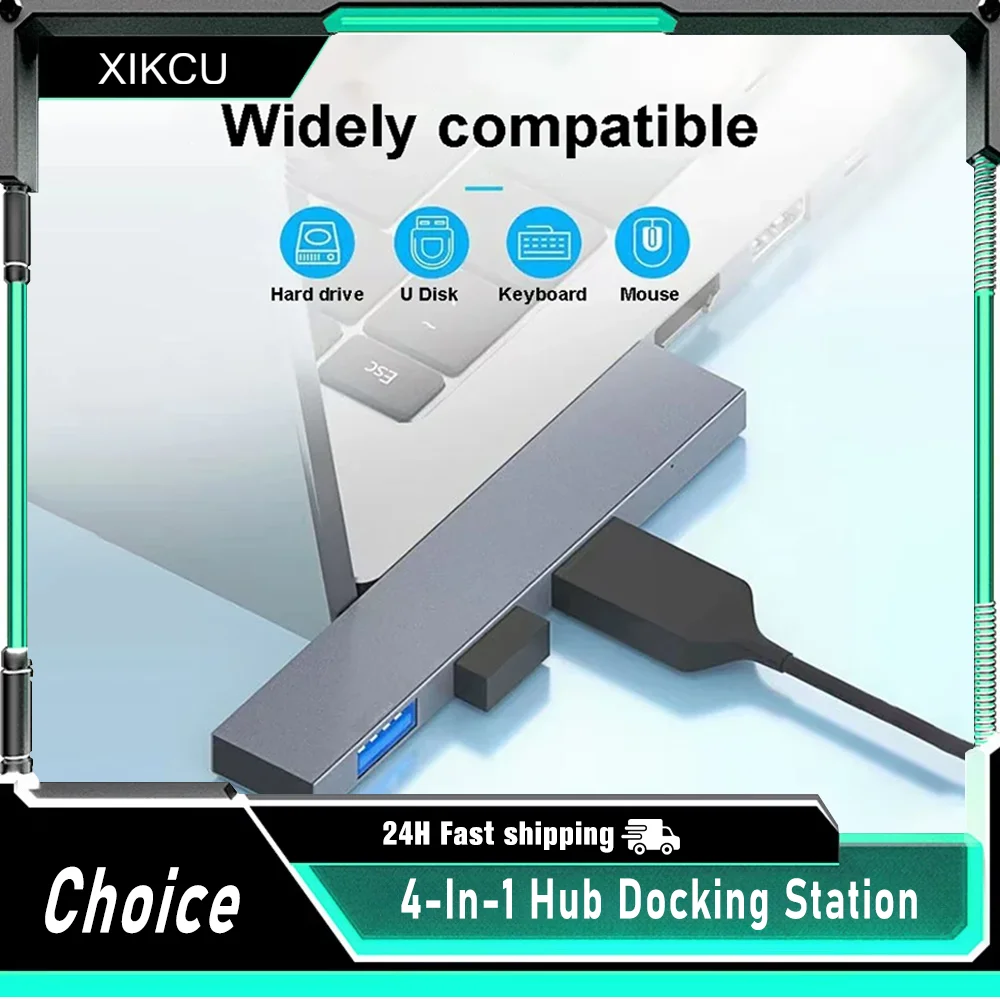 

USB C HUB 3.0 Type C 3.1 4-портовый мульти-USB-сплиттер OTG-адаптер для Xiaomi Lenovo Macbook Pro 13 15 Air Pro Компьютерные аксессуары