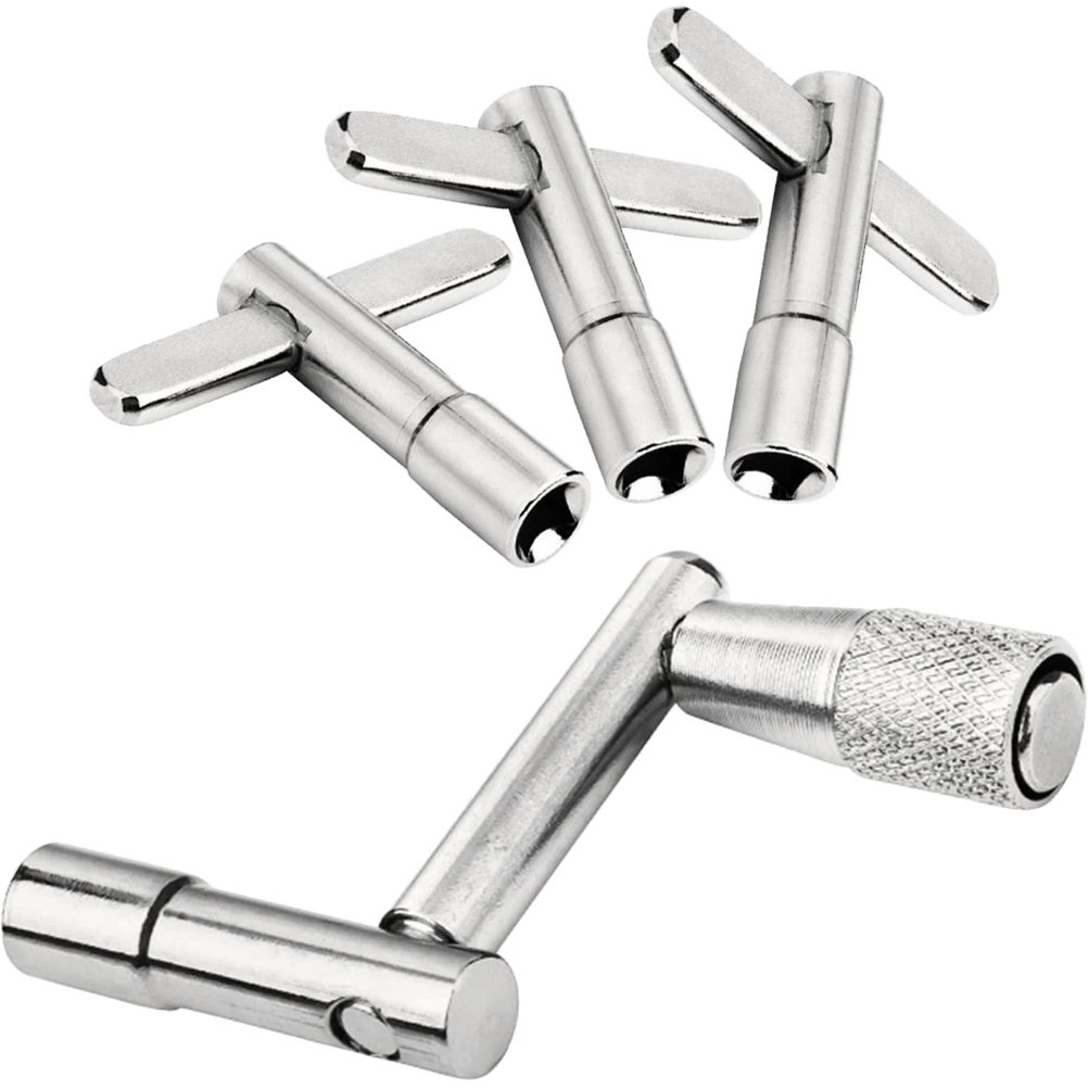 

4pcs Drum Wrench Set Compact Chromed Steel Keys for Tuning Drums Percussion Instruments Parts Durable Professional Use Storage