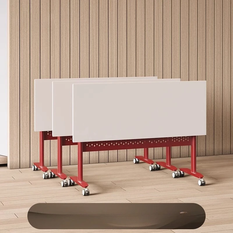 Folding training table activity movable mechanism table and chair combination office table can be assembled conference