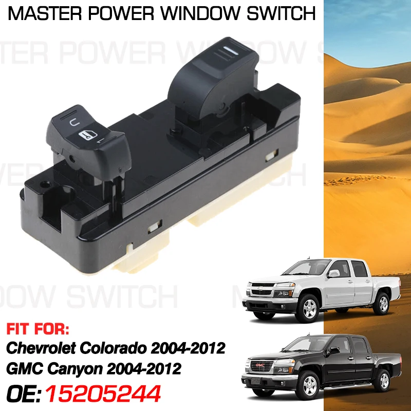 

Front Right Passenger Side Car Power Window Switch 15205244 12 Pins For Chevrolet Colorado GMC Canyon 2004-2012 15897773