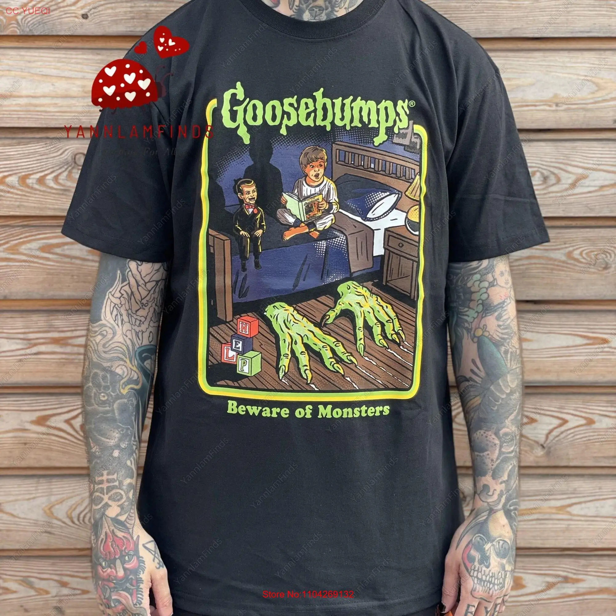 Halloween Goosebumps T Shirt Escape From Horrorland Horror Movie Scary 90S long or short sleeves