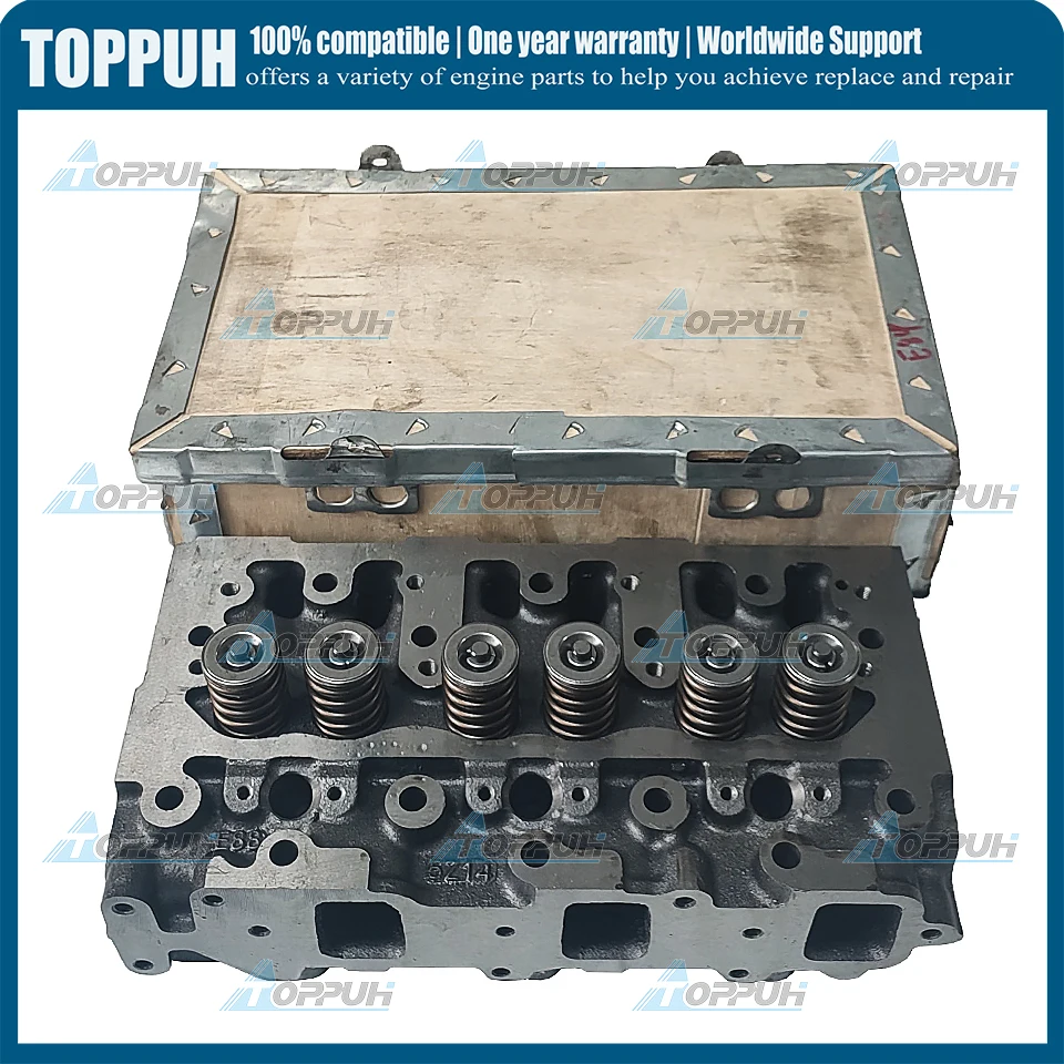 New 3TNE84 Cylinder Head Assy With Valves Spring For Yanmar Engine