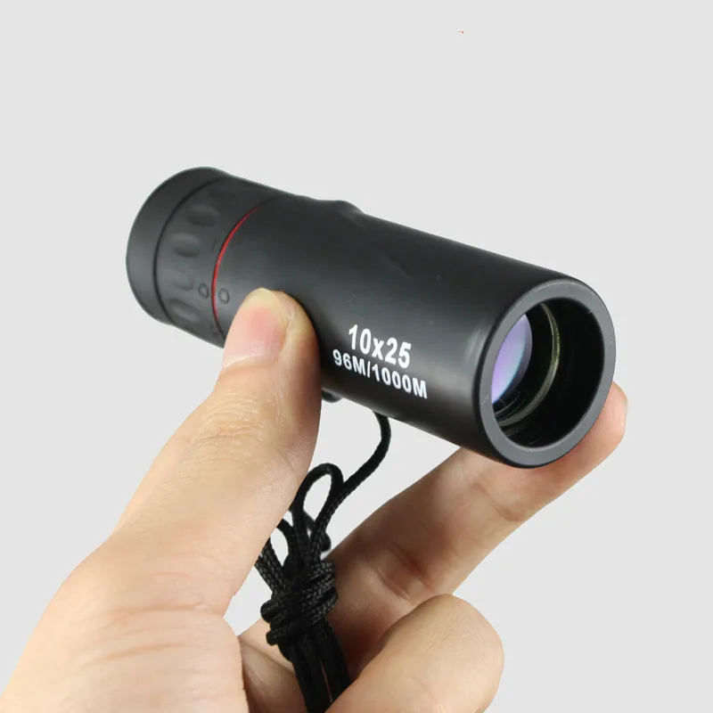 Portable Monocular 10x25 High-definition Low Light Night Vision Pocket Mini Photo Single Pass-Through Glasses Outdoors