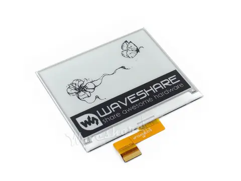 웨이브쉐어 E-Ink 원시 디스플레이 블랙 화이트 SPI 인터페이스 백라이트 미포함, 400x300, 4.2 인치 PCB 없음 2 색