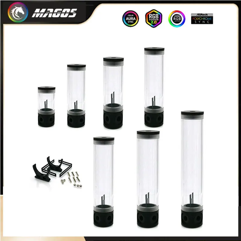 

PC Water Cooling Stand-Alone Reservoir For 50mm Cylindrical Acrylic Water tank 110/140/175/240/280/300/390mm