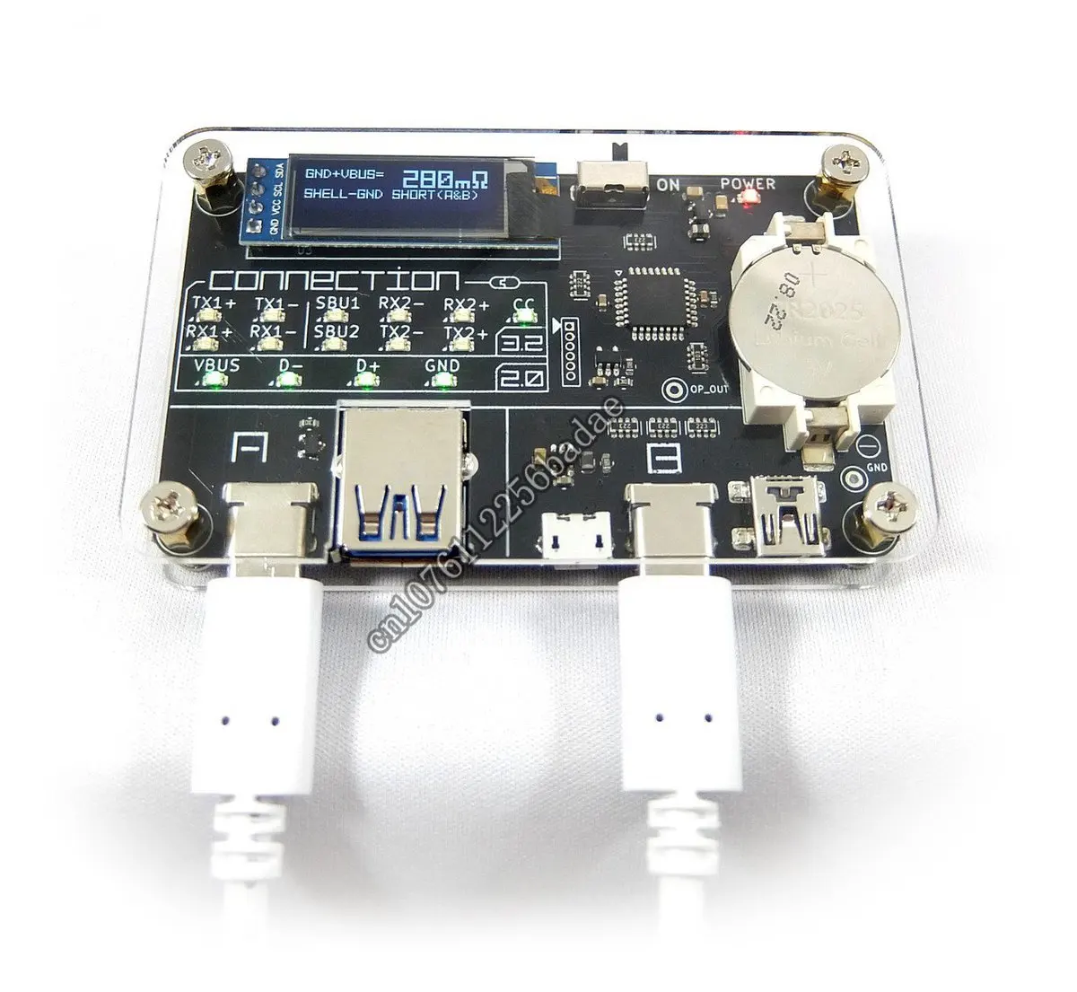 USB CABLE CHECKER 2 analyze your  cables Support a wide range from Mini-B to Type-C and LED Screen  2.0  3.2