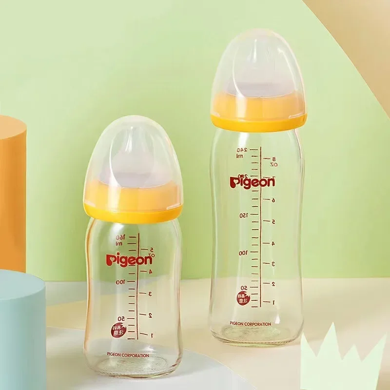 160ml Baby Nipple Bottle Baby Wide Mouth Glass Bottle Newborn Bottle PPSU Feeding Bottle Kids Boys Girls Anti-choking Bottles