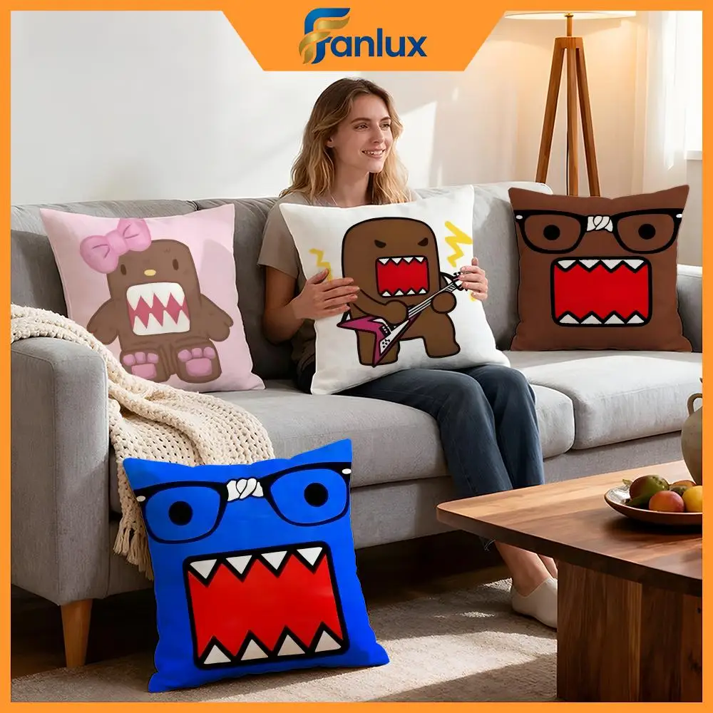Doll Domo Cushion Cover 4Pcs Decorative Covers Soft Cushion Case for Sofa Couch Decor 40x40 45x45 Pillowcases