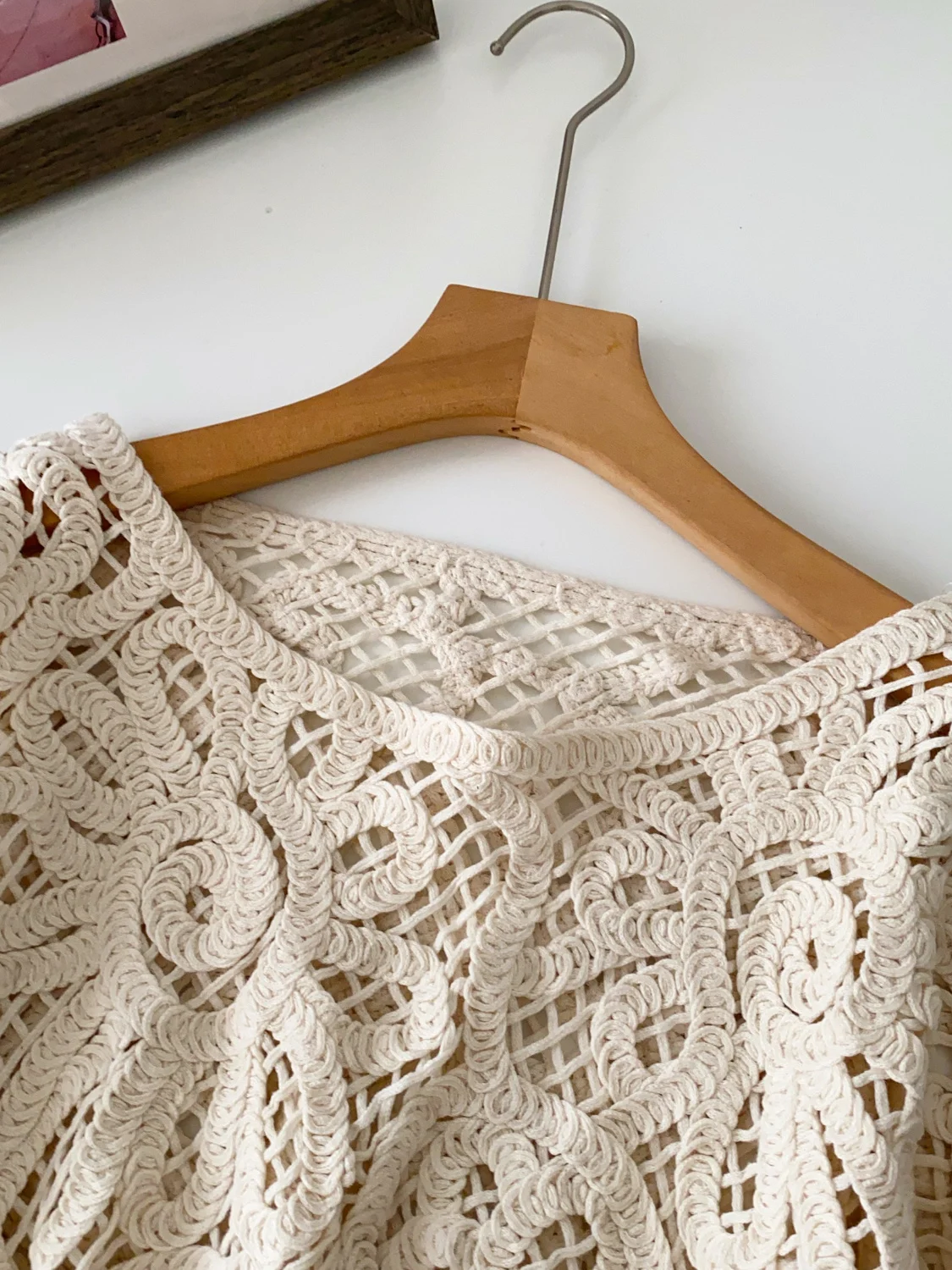 Тяжелый вязаный топ в стиле ретро, женский модный винтажный дизайн с открытыми крючками, повседневный V-Ne Long Sve Autumn irt