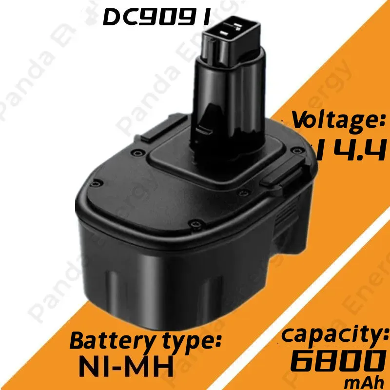 

6800mAh Replacement Dewa 14.4 Volt XRP Battery Pack for DC9091 DW9091 DW9094 DE9031 DE9038 DE9091 DE9092 Cordless Power Tools