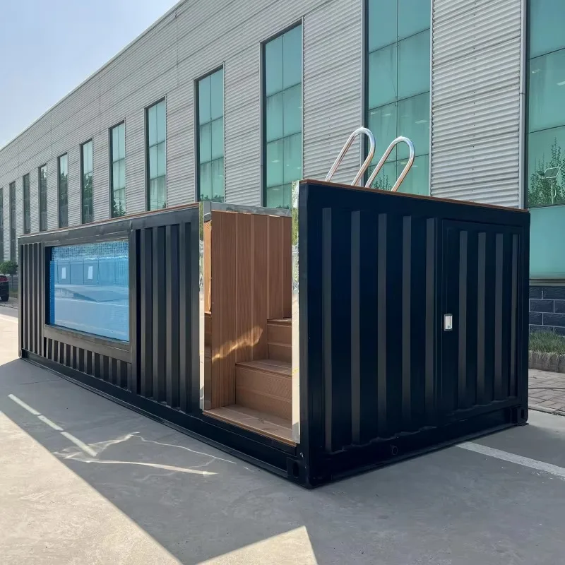 Container Swimming Pool Customizable Size Modular Water Suitable For Camp Site Hotel Backyard To Build Attractive Outdoor