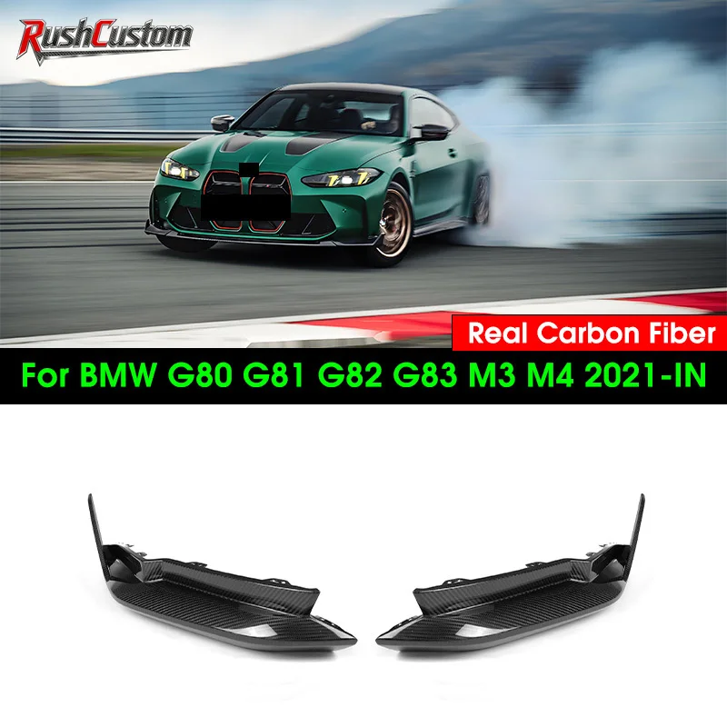 

Real Dry Carbon Fiber Rear Bumper Splitters Lip For BMW G80 G82 G83 M3 M4 2021-IN MP Style Rear Splitters Replacement Lip Trim