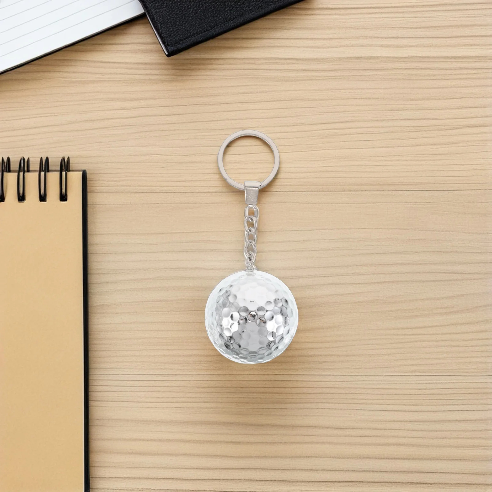 

3pcs Gift Ball Keychains Golf Ball Keychain Metal Unique Golfing Accessories for Men Sports Keychains Decorative Pendant