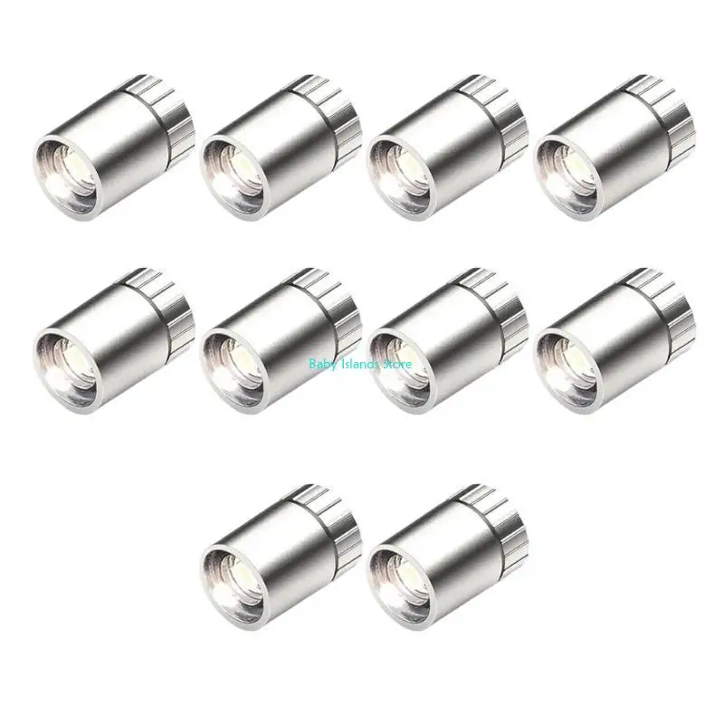 

K92D 10pcs Miniature LED Light Battery Powered For Various Dollhouses Crafting And Building Block Project Warm/White Lighting