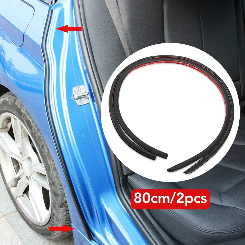 2PCS Car Door Rubber Seal Strip Filler Car Door Weatherstrip For B pillar Protection Sealant Strip Sealant For Auto