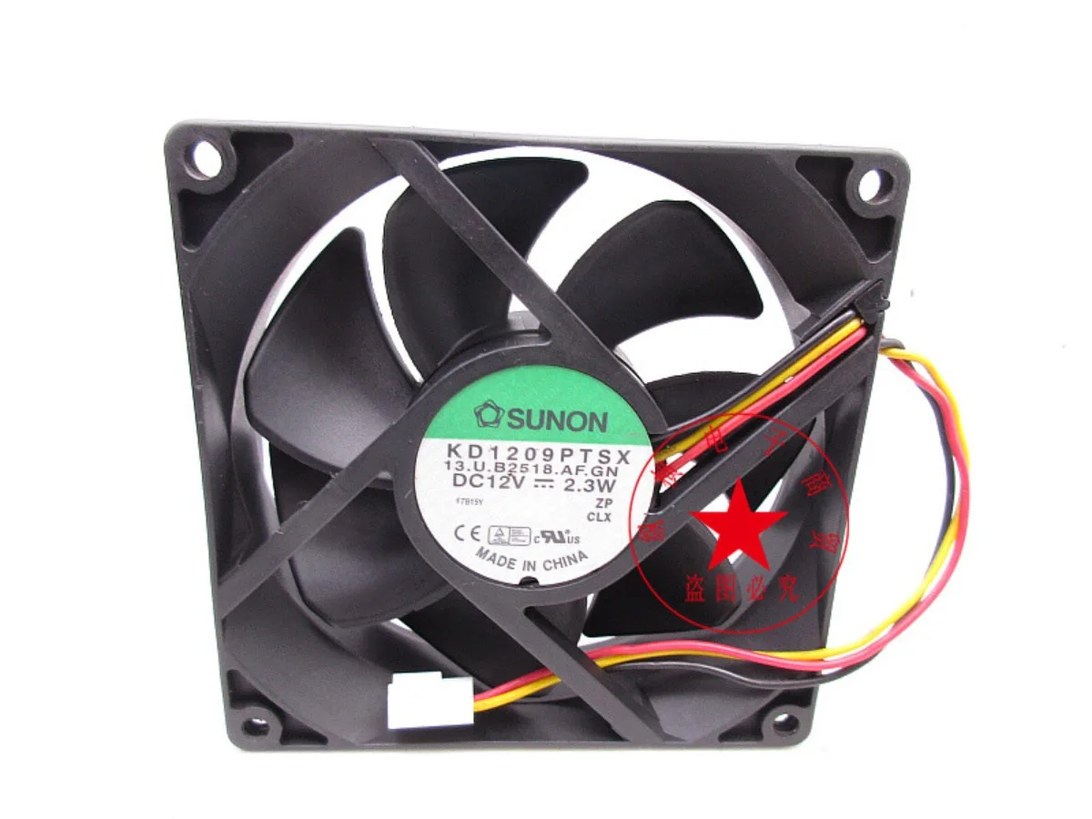 For SUNON KD1209PTSX 9CM 9225 DC12V 2.3W 3-wire cooling fan