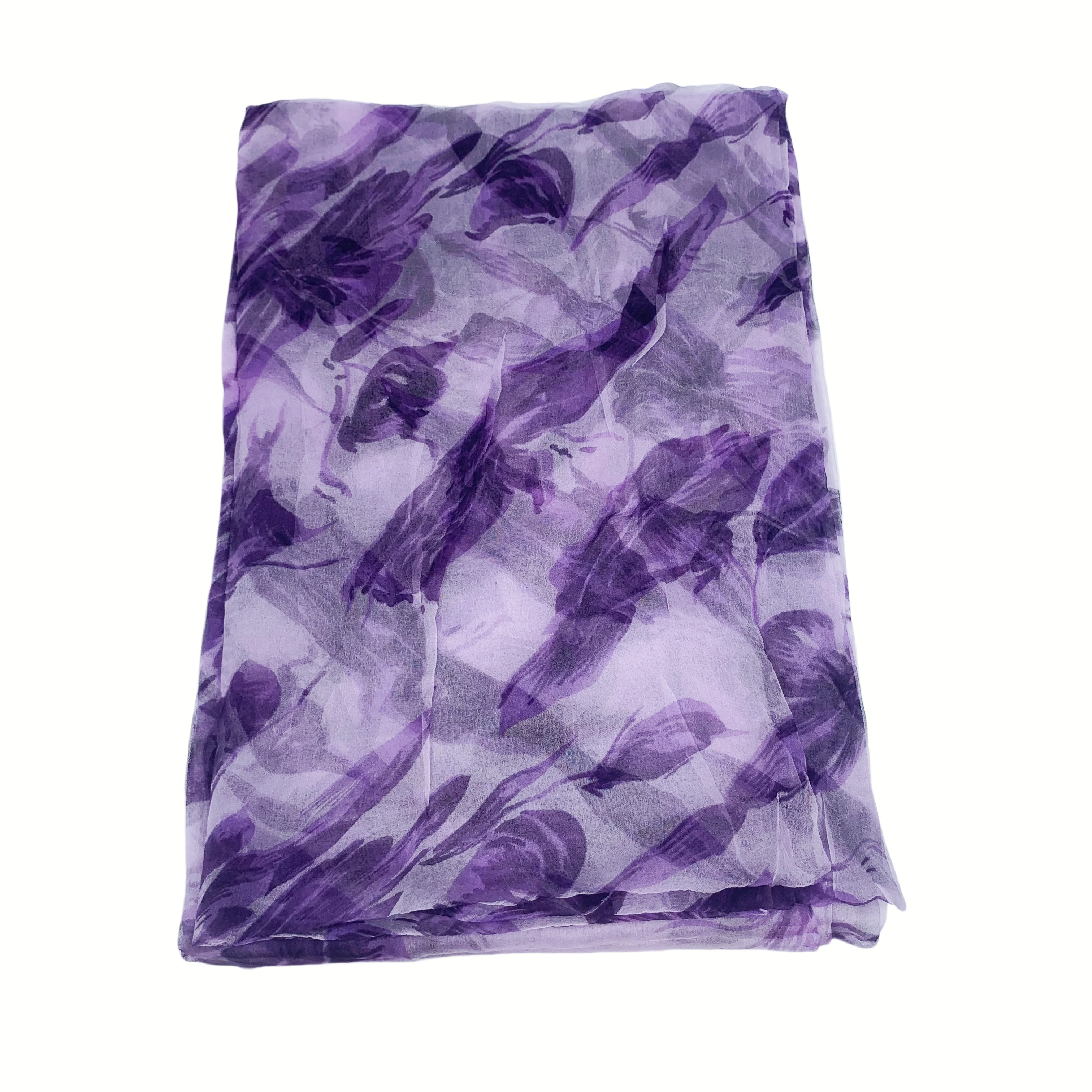 100% pure silk scarf scarves brand new fashion scarves 110Cm*180Cm Neckerchief hijabs long silk scarves purple blue leaves