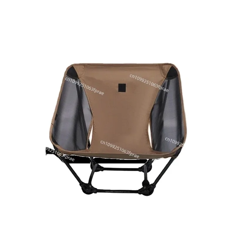 Mountaineering Camping Moon Chair, Lightweight Ground Chair Ultra Light Outdoor Folding Four-legged Chair