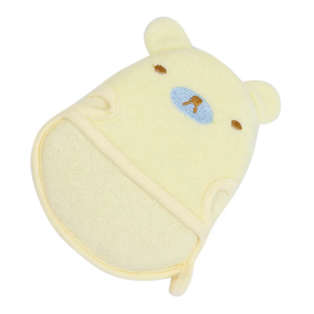 

Infant Bath Towel Cute Cartoon Bathing Sponge for Sensitive Skin Massaging Cleansing Scrubber for Babies Toddlers Yellow