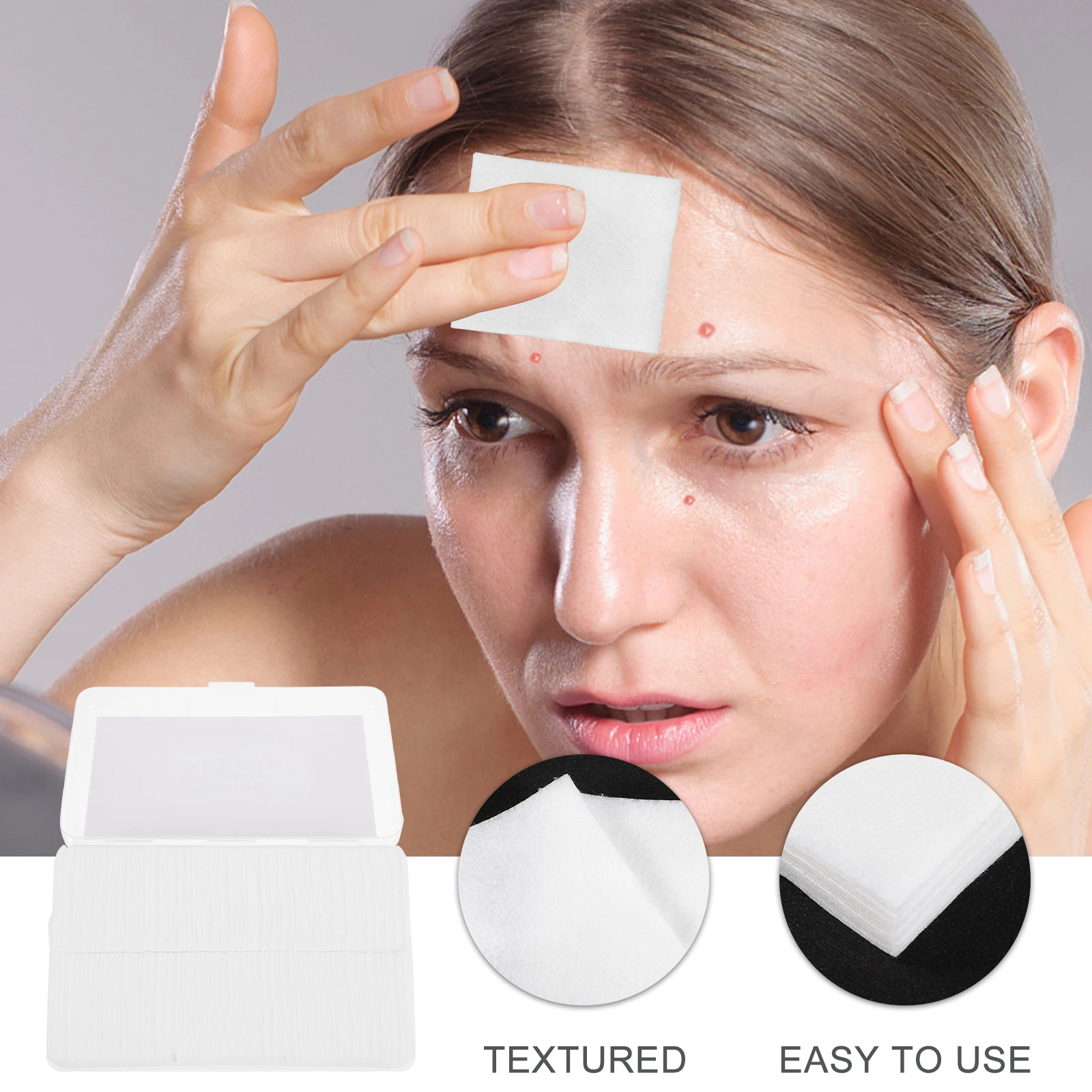 

1000 Pcs Cleansing Cotton Face Rounds Eye Makeup Remover Pads Sheet Thin White Exfoliating