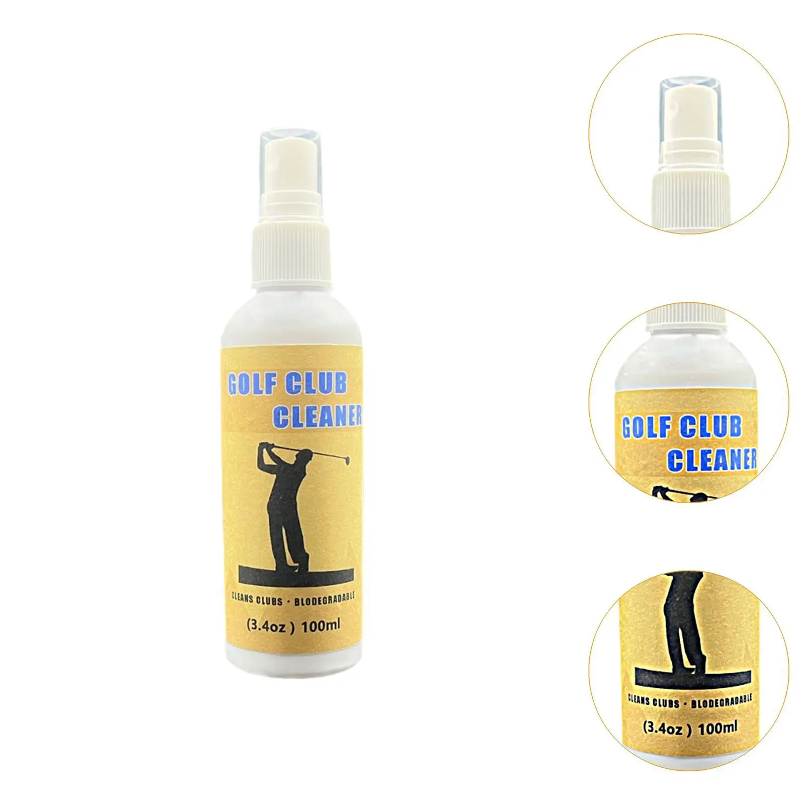 Rod Cleaning Spray 100ml Grassland Golf Club Cleanser for Bags Shoes Irons