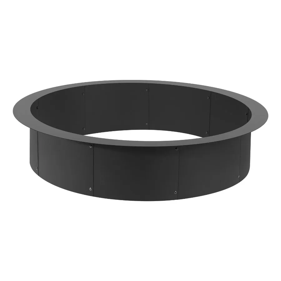 

Fire Pit Ring Round 44 Inch Outer Steel Liner DIY Campfire Ring Firepit