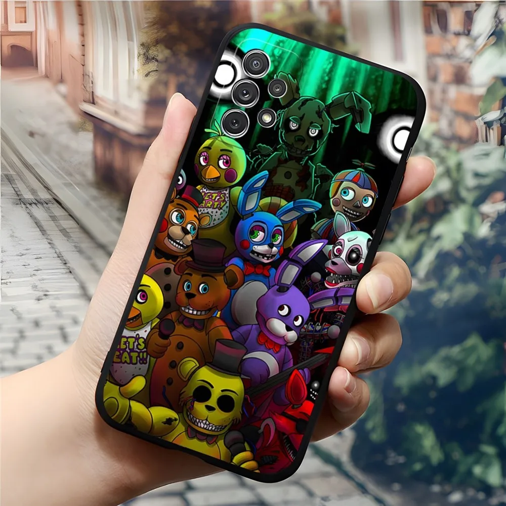 FnafS FiveS-nightES-At-Freddys Phone Case for Samsung Galaxy S24 S23 S22 S20 S21 Ultra Fe Plus M54 A34 A54 A24 A52 A53 Coque