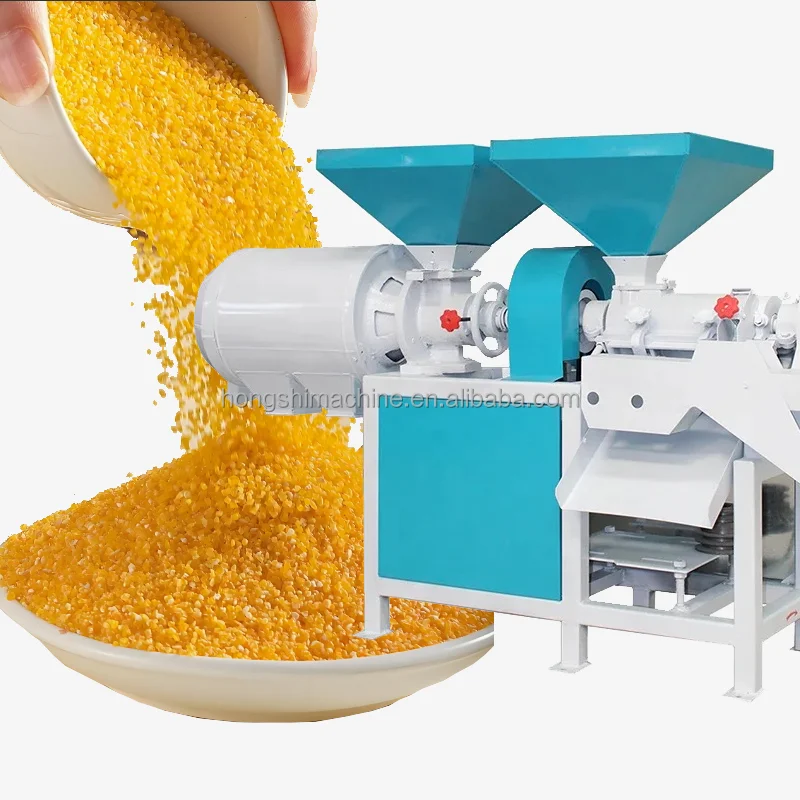 

High Efficiency Automatic Maize and Sorghum Milling Machine 220V Corn Grits Grinding Mill with Bearings Produces Flour Powder