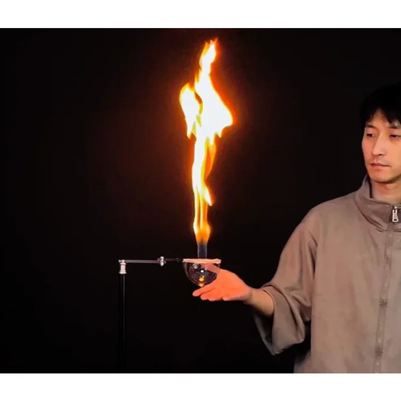 

Blow Fire Bubble Trick Fun Close-Up Magic and Science Experiment Prop for Parties Science Shows Education Magician Magic Tricks